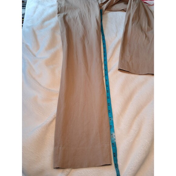 J. Crew Factory Lexie Pants Tan Stretch Straight Leg Career C9716 Size 4R - Picture 10 of 12